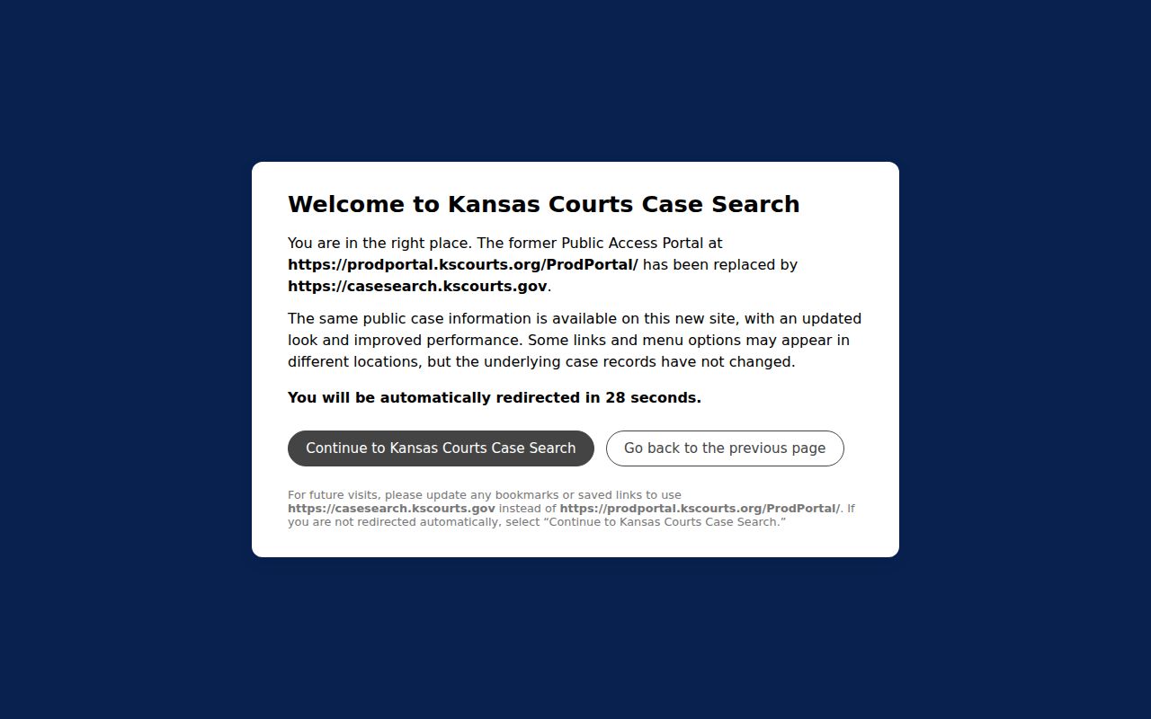 Leavenworth County docket search legacy portal
